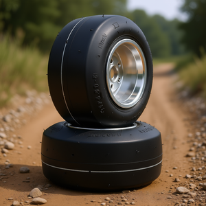 Paquete de 2 Llantas Delanteras de Aleación de Aluminio de 10x4.5-5 Pulgadas, 1.57 Pulgadas, 3 Orificios para Pernos, Llantas de Repuesto para Go Kart, Llantas Neumáticas - Product Image 2