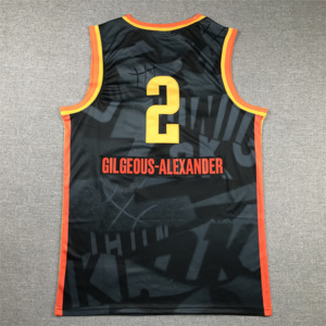 Vente en gros 2026 Oklahoma City 2 # Gilgeous-Alexander 7 # Holmgren 8 #   Maillot de basket-ball américain Williams Jersey avec broderie cousue - Product Image 5
