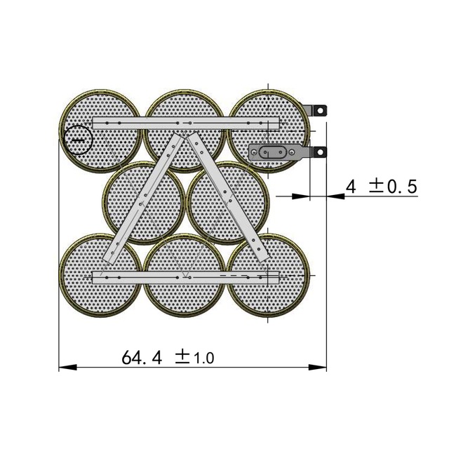 Li-MnO2 3V Lithium Battery Button Coin CR2025 CR2032 CR2450 1S2P 1S3P 1S4P 1S6P 1S8P Primary Batteries with Solder SMT Tabs