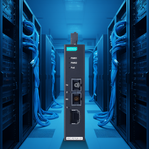 Convertidor Ethernet a Fibra Óptica Moxa IMC-P21GA-G2-LX-SC 10/100/1000Base-T a 1000Base-LX Monomodo para Uso Industrial - Product Image 3