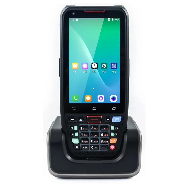 1D mã vạch PDA Scanner công nghiệp NFC cầm tay PDA Android RFID 12 gồ ghề 2D Scanner thiết bị đầu cuối PDA Android 7.0 9.0 Wifi PDAs