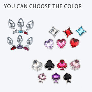 ปลั๊กโลหะสำหรับสอดใส่ทางทวารหนัก ยี่ห้อ Sexbay รุ่น Private Brand รูปทรงไพ่  สามารถเปลี่ยนหัวได้ เหมาะสำหรับทั้งผู้ชายและผู้หญิง - Product Image 2