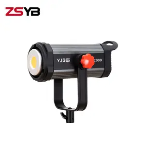 Kamera fotografi 200w, peralatan penerangan video Cahaya audio profesional terus-menerus