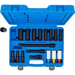 BGS <b>Impact</b> <b>Socket</b> and Protective <b>Impact</b> <b>Socket</b> Set Hexagon 12.5 mm (1/2") Drive 10 - 24 mm 18 pcs. - Product Image 4