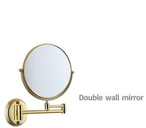 Miroir de maquillage mural <span class=keywords><strong>Spot</strong></span> salle de bain or miroir pivotant double face de 8 pouces - Product Image 4