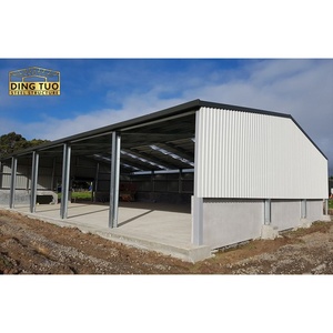 Thiết kế hiện đại đúc sẵn Kết Cấu Thép bò nông nghiệp nhà kho trang trại cho bò Gia Súc - Product Image 4