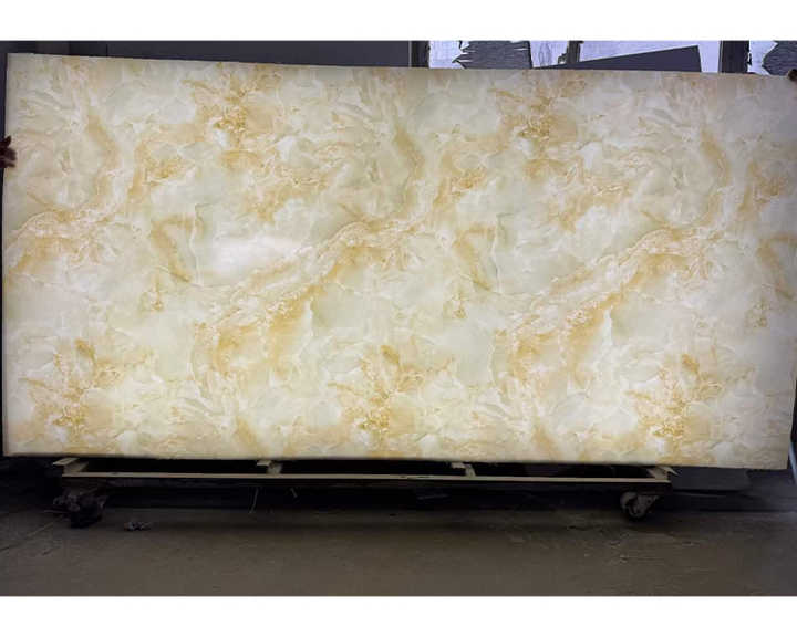 Artificial Onyx Slab - Translucent Marble Panels for Home