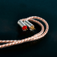 KBEAR 4 Core Copper Upgrade 2PIN QDC MMCX TFZ Kabel Audio Pengganti yang Dapat Dilepas untuk Headphone HiFi Earbuds Headset