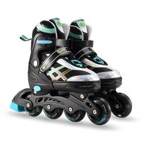 Nouveaux patins à roulettes lumineux en PU PP pour extérieur, roues de 12 cm, résistants à l'usure, silencieux, à une rangée, pour enfants débutants, réglables
