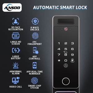 3D Nhận dạng khuôn mặt thông minh khóa cửa tự động sinh trắc học RFID IC thẻ Wifi ứng dụng an ninh máy ảnh vân tay ổ khóa kỹ thuật số - Product Image 2