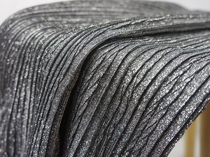 Tessuto plissettato plissettato nero argento con <span class=keywords><strong>glitter</strong></span> per <span class=keywords><strong>gonna</strong></span> da donna - Product Image 2