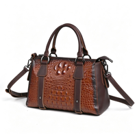 Sacs à main vintage pour femmes en cuir de vachette pleine fleur véritable, mode embossée, bandoulière, grande capacité, couleur patinée à la main, qualité supérieure
