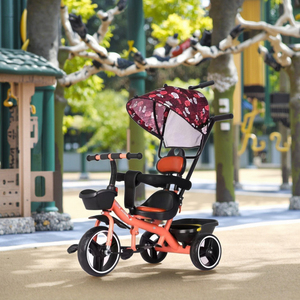 Tricycle Push 3 en 1 pour enfants avec roues en mousse et <span class=keywords><strong>parasol</strong></span> pour enfants de 2 à 4 ans - Product Image 4