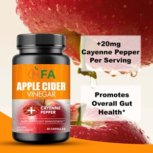 Cápsulas de Vinagre de Sidra de Manzana OEM con Extracto de Pimienta de Cayena, Favorecen la Salud Digestiva, Control de Peso, Cápsulas Adelgazantes - Product Image 5