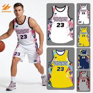 Ensemble d'uniformes de basketball réversibles personnalisés, tissu respirant à séchage rapide, impression complète du logo de l'équipe pour l'entraînement et la compétition - Product Image 1