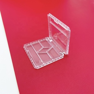 5 Color Square Clear Plastic Cosmetic Empty Eyeshadow Container Palette Packaging Makeup Case