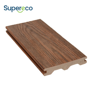 Ngoài trời gỗ-nhựa Composite gỗ-nhựa sàn gạch với tếch kết thúc và tre chải hạt gỗ sàn vườn - Product Image 1