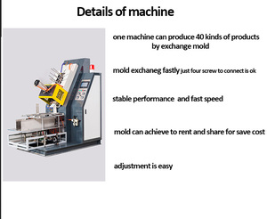 Máy Làm Hộp Cơm Trưa Bằng Giấy Khuôn Trao Đổi Dễ Dàng - Product Image 4