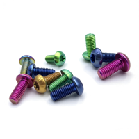 Vis Torx en titane, boulons à tête boutonnée colorés CNC, tailles M3/M4/M6/M8/M10, norme ISO classe 4.8 et 6.8 pour vélos et motos
