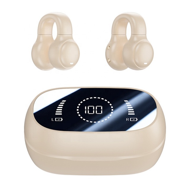 M47 Hd Display Comfortable Tws Wireless Earbud Ear Clip Bone Conduction Earphone Sport Earbuds