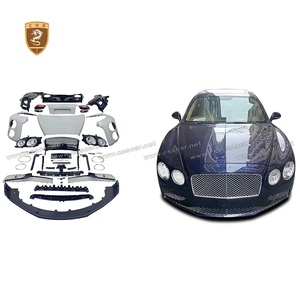 Pour Bentley Flying Spur Facelift, style ancien vers nouveau, kit carrosserie en fibre de verre, pare-chocs avant, pare-chocs arrière - Product Image 4