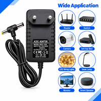 Adaptateurs secteur muraux en T à angle droit 12V 2A personnalisables pour solutions d'alimentation de routeurs, commutateurs, caméras et décodeurs