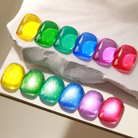 DANNYCOLL 10 couleurs glaçure gelée Gel vernis collection ongles fournitures en gros haute Pigment néon pur clair UV Gel vernis à ongles ensemble