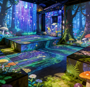 Outdoor Forest <b>3D</b> Video Mapping Projection with Interactive Landscape Lighting for Digital Art Display - Product Image 4