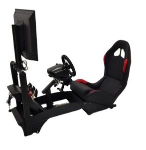 ห้องนักแข่งจำลองแบบพับได้และปรับได้ ขายพร้อมเบาะนั่ง ราคาไม่แพง รองรับ <span class=keywords><strong>PS4</strong></span>, PS5, Logitech G29 - Product Image 1