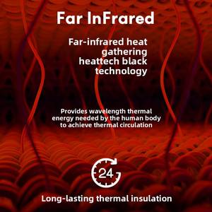 Pantalon de survêtement décontracté en coton tricoté à jambe droite pour homme, couleur unie, infrarouge lointain, 360g, pour printemps, automne et hiver - Product Image 3