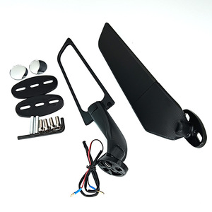Espejo retrovisor iluminado de ala fija para motocicletas. Accesorios de modificación de presa de aire para coches. Roadster Universal Flatline. - Product Image 1