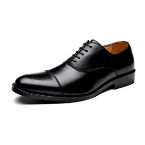 Men Versatile <b>Shoes</b> Leather Casual Formal Business Comfortable Breathable Lightweight Multi Occasion Daily Style - Product Image 5