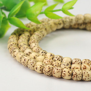 สร้อยข้อมือเมล็ดโพธิ์ 5x6 มม. พู่ห้อยขัดเงาด้วยมือ หินธรรมชาติ พิธีกรรมทางศาสนา ของขวัญสำหรับทุกเพศ - Product Image 3