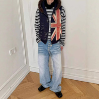 Gilet sans manches vintage en coton 100% imprimé sur mesure avec fermeture éclair, style streetwear tendance Y2K, imperméable et écologique