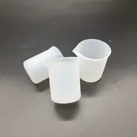 Прозрачный силиконовый мерный стакан, 100 мл, мерный стакан для лаборатории или кухни