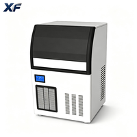 Machine à glaçons automatique 40 kg, certifiée CE UKCA, en acier inoxydable de qualité médicale, protection contre les surcharges, pour hôtels, hôpitaux, restauration