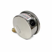 Manomètre AKS 0-28 Bar 0-400 PSI, boîtier semi-acier 63 mm, montage radial inférieur 1/4 NPT, pour eau, huile, gaz, air