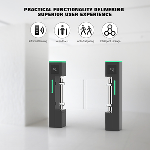 Hcw tự động Swing rào cản turnstile với kiểm soát truy cập an ninh cao cho lối vào cho người đi bộ - Product Image 4