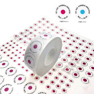 Grosir penjualan langsung potongan indikator <span class=keywords><strong>gas</strong></span> <span class=keywords><strong>EO</strong></span> bulat Label sterilisasi - Product Image 4