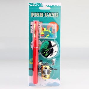 Caña de pescar mini Fish Gang de 2 m, caña de bolsillo para pesca en hielo, pesca en agua dulce, con carrete y juego de señuelos. - Product Image 1