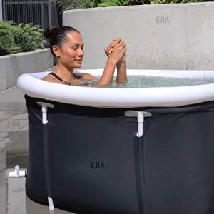 Baño <span class=keywords><strong>de</strong></span> hielo Producto portátil Cápsula <span class=keywords><strong>de</strong></span> recuperación <span class=keywords><strong>Terapia</strong></span> <span class=keywords><strong>de</strong></span> <span class=keywords><strong>agua</strong></span> fría Tinas <span class=keywords><strong>de</strong></span> spa Inflable Cold Plunge Oval Plegable Acrílico Cubo <span class=keywords><strong>de</strong></span> hielo - Product Image 5