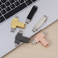 Harga Pabrik Flashdisk USB 2.0 128GB Metal Portabel Memory Stick Eksternal