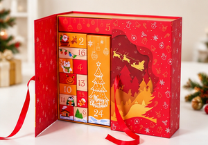 Boîte de calendrier de l'avent en carton rigide de luxe, écologique, recyclée, personnalisée, OEM, pour la vente en gros - Product Image 5