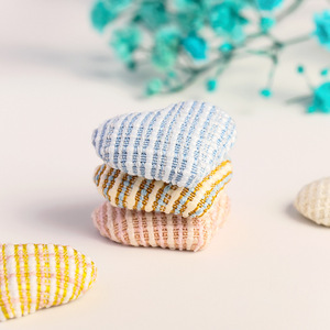 Boucle de sac en tissu tricoté en forme de cœur 19x22mm, accessoires de bijoux DIY, style frais et doux - Product Image 2
