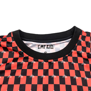 Uniforme de Fútbol Casual a Cuadros Personalizado, Sublimado, Transpirable, de Secado Rápido, Manga Corta, 100% Poliéster, Camiseta Unisex de Verano - Product Image 5