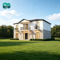 Villa préfabriquée moderne de haute qualité de style européen, structure en panneaux de ciment mousseux, modèle éco-responsable, utilisable pour cuisine, salle de bain, salle de sport
