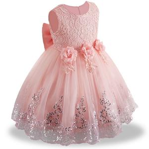 European Style Girl Wedding Dress for Kids Lovely Birthday Party <b>Tutu</b> Dresses for Girls 2-12 Years Old Sleeveless - Product Image 2