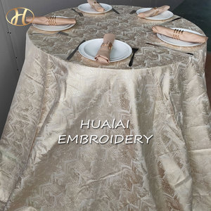 B007-nóng bán Trắng Damask Jacquard thiết kế vuông Khăn trải bàn cho đám cưới hình chữ nhật <span class=keywords><strong>70</strong></span>*120 <span class=keywords><strong>inch</strong></span> - Product Image 6