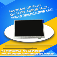 Module d'affichage LCD TFT 4,3 pouces ESP32-S3, carte de développement LVGL, WIFI BLE, écran tactile résistif intelligent, module LCD IoT RS485