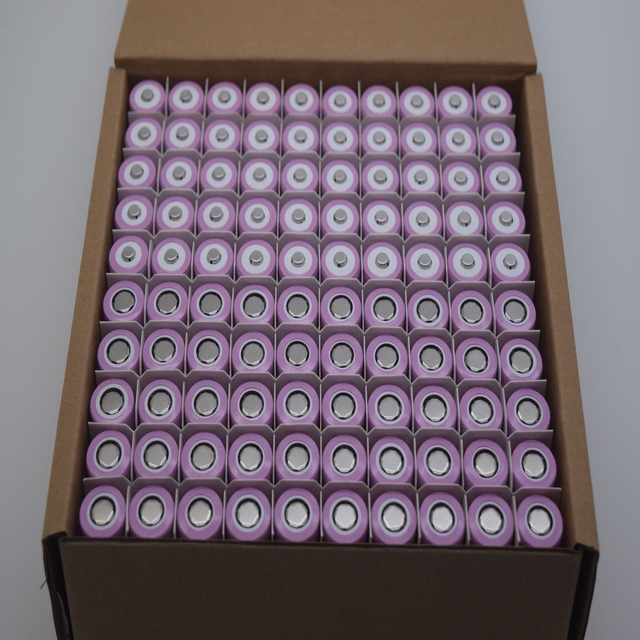 GEB  18650 Rechargeable Battery Lithium Cell Li-ion 2500mah 3.6V High Capacity for Electric Bicycles Scooters